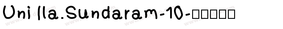 Uni Ila.Sundaram-10字体转换